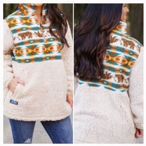Simply southern Sherpa pullover - NEVER WORN